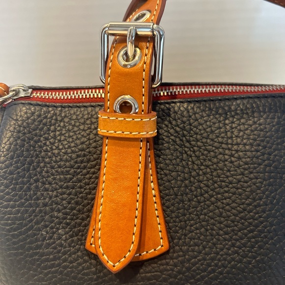 Kendra satchel Handbag Dooney & Bourke Midnight Blue tags unattached NO STRAP - Picture 3 of 16